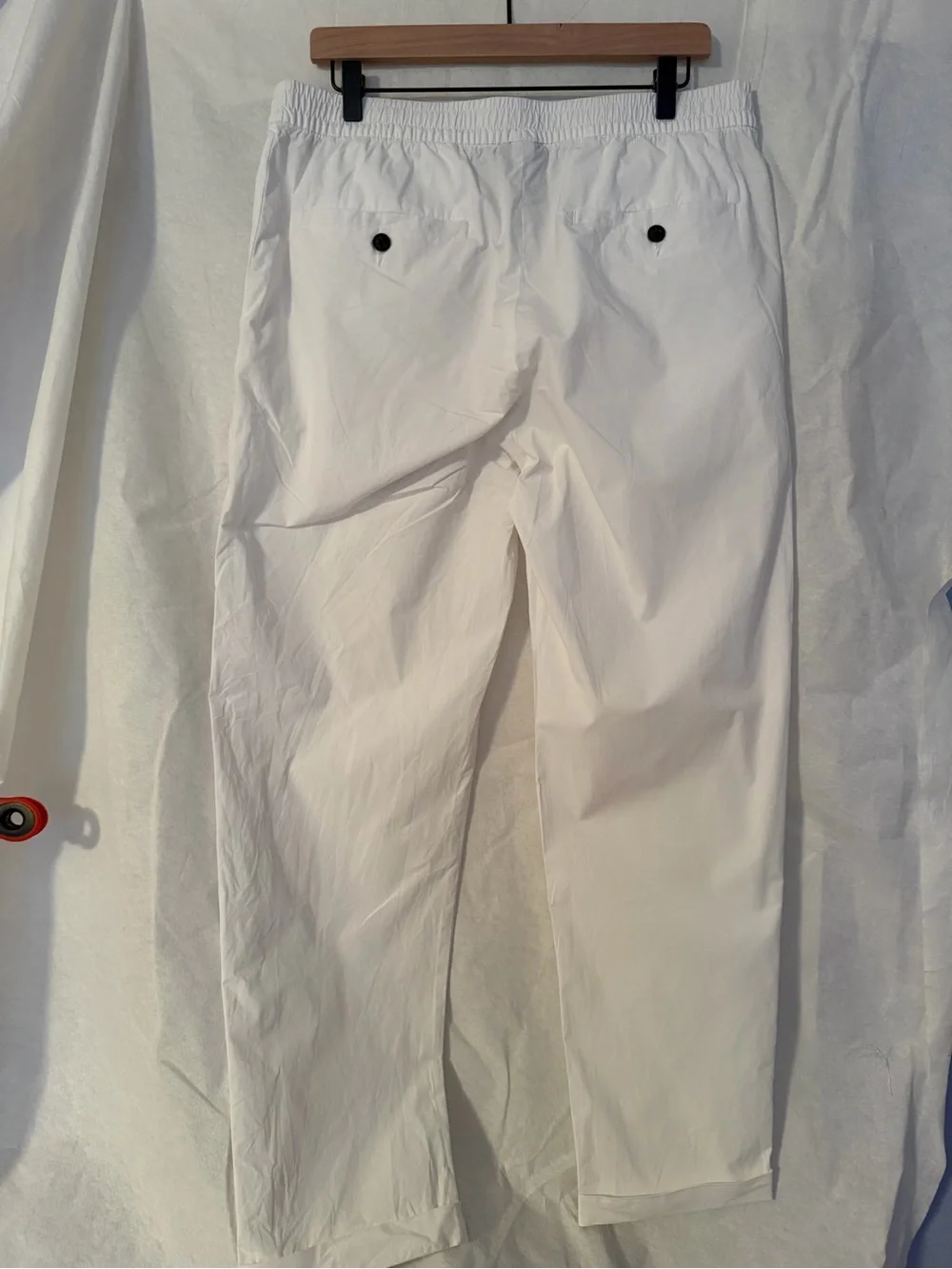 H&M Men's White Drawstring Chinos